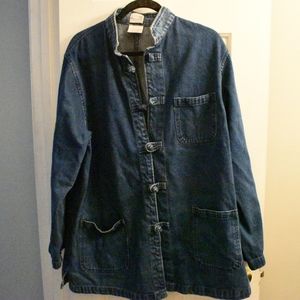Vintage Jean Jacket with Knot Closures